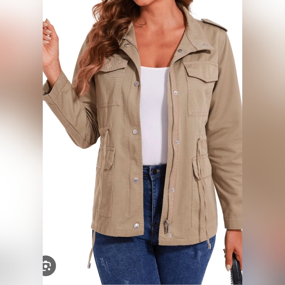 Express Khaki Utility Jacket